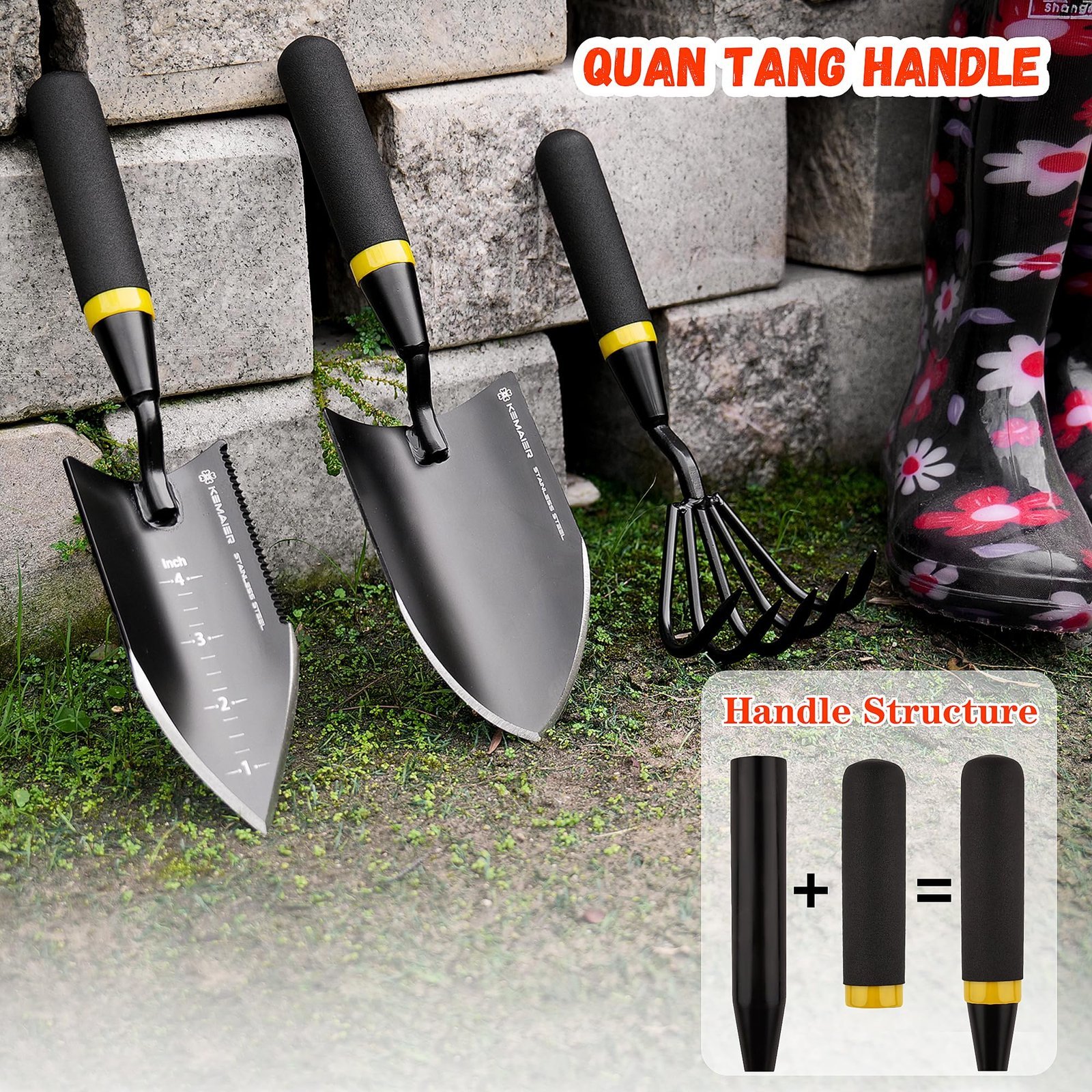 Garden Tool Set: Premium Heavy Duty Steel
