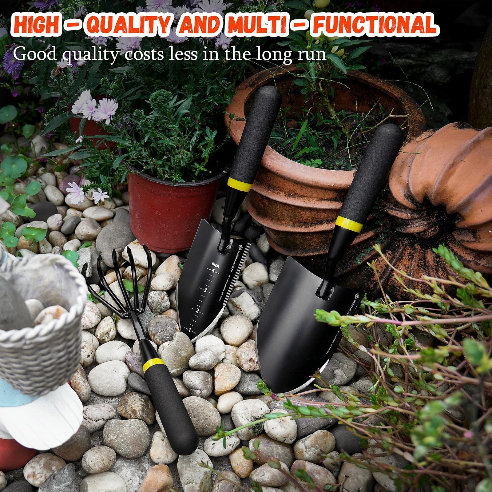 Garden Tool Set: Premium Heavy Duty Steel